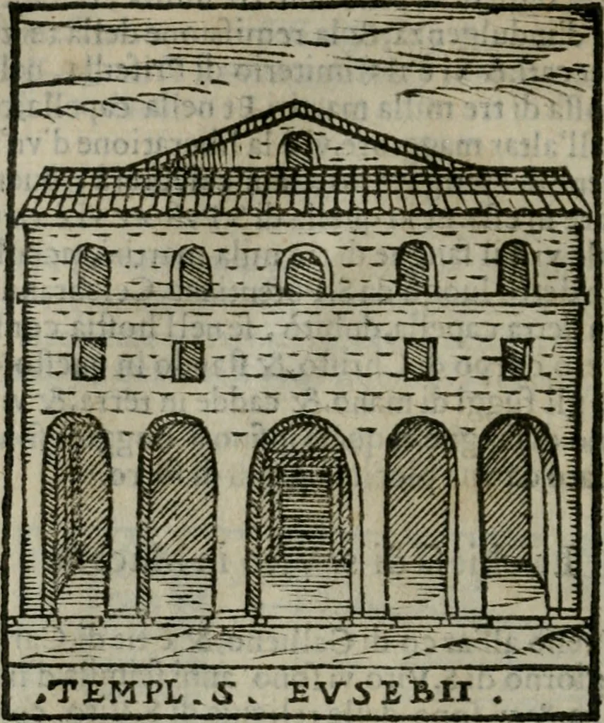 An illustration from Le cose maravigliose dell'alma citta di Roma : anfiteatro del mondo, 1600, leaf 125