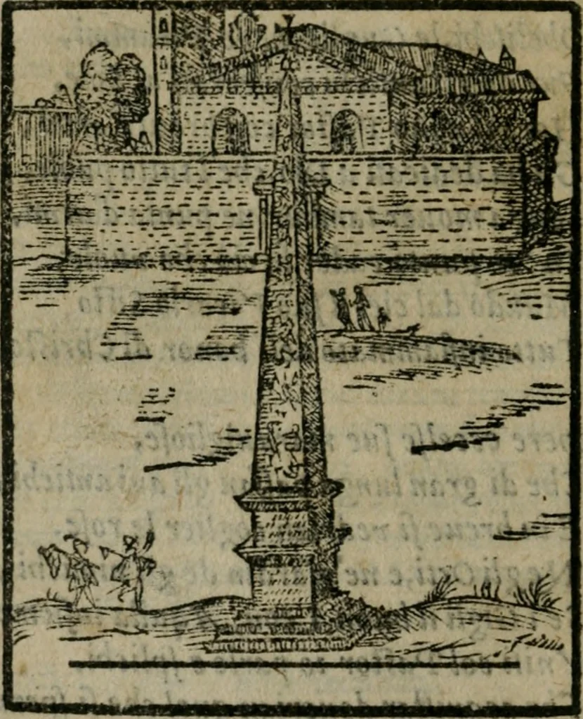 An illustration from Le cose maravigliose dell'alma citta di Roma : anfiteatro del mondo, 1600, leaf 13