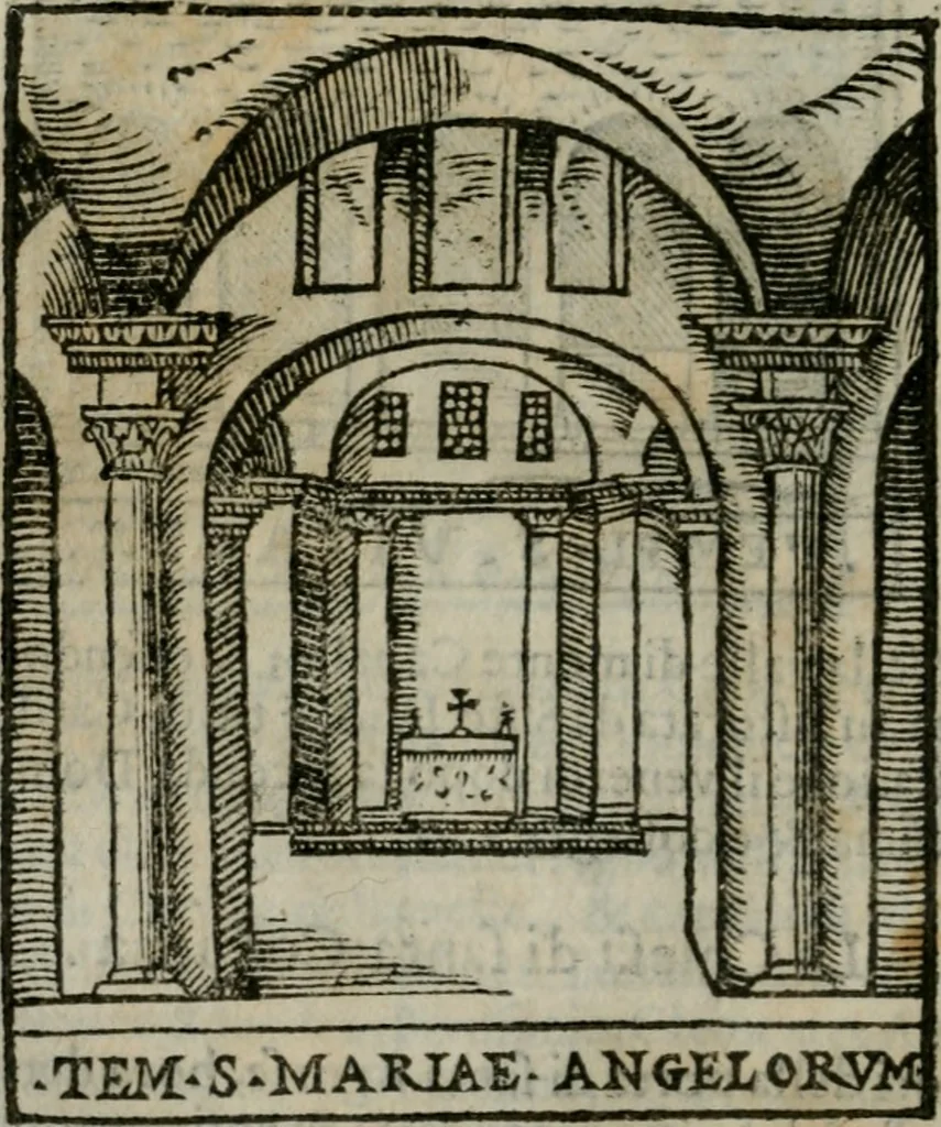 An illustration from Le cose maravigliose dell'alma citta di Roma : anfiteatro del mondo, 1600, leaf 133