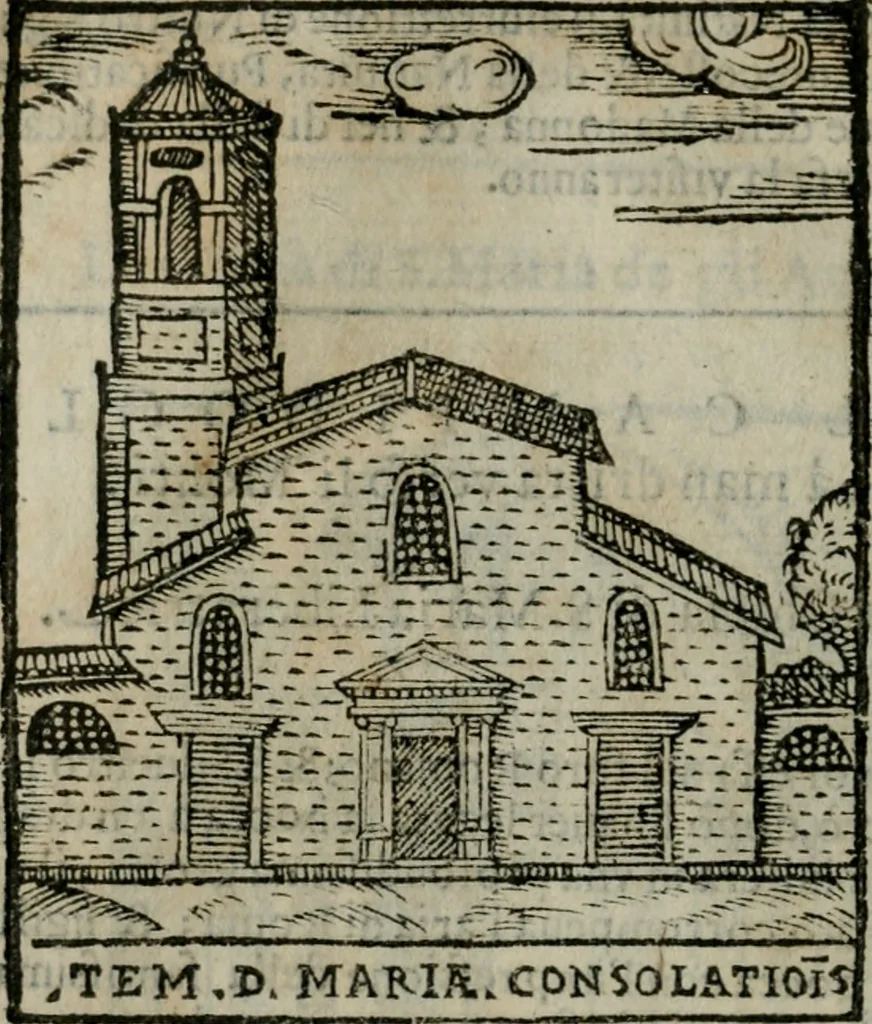 An illustration from Le cose maravigliose dell'alma citta di Roma : anfiteatro del mondo, 1600, leaf 135