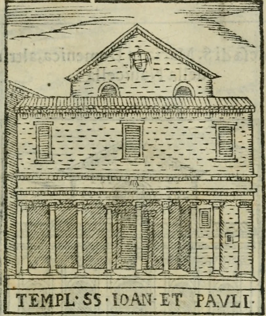 An illustration from Le cose maravigliose dell'alma citta di Roma : anfiteatro del mondo, 1600, leaf 140