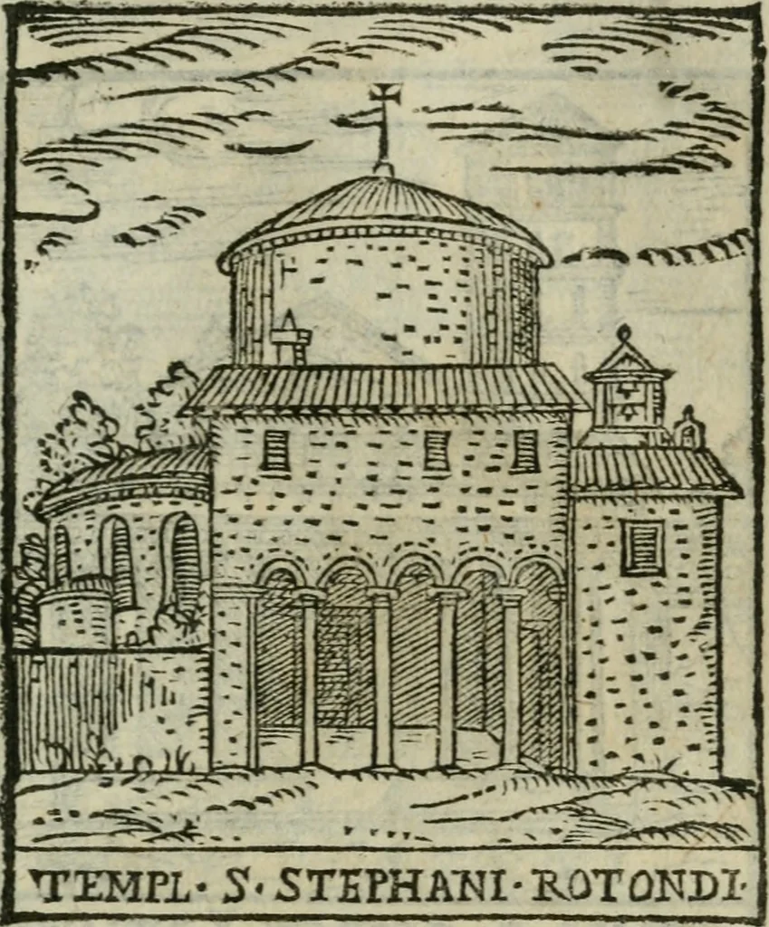 An illustration from Le cose maravigliose dell'alma citta di Roma : anfiteatro del mondo, 1600, leaf 142