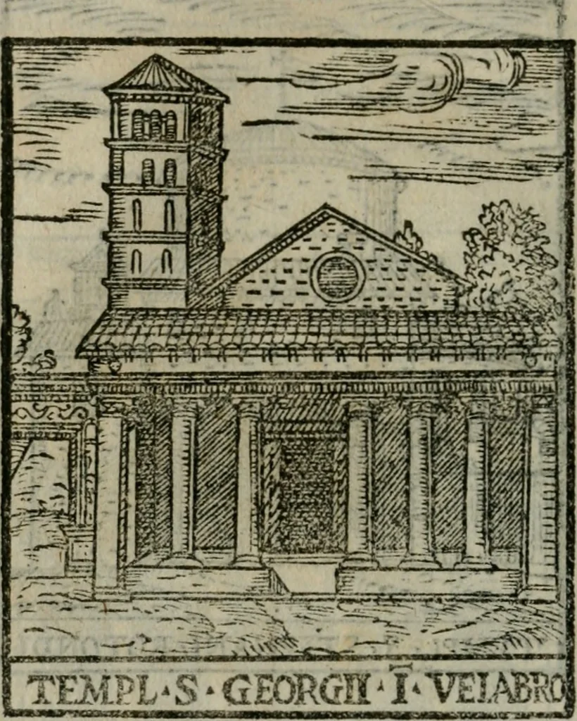 An illustration from Le cose maravigliose dell'alma citta di Roma : anfiteatro del mondo, 1600, leaf 143