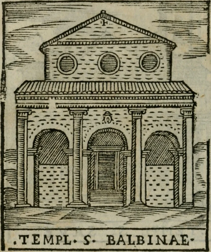 An illustration from Le cose maravigliose dell'alma citta di Roma : anfiteatro del mondo, 1600, leaf 149