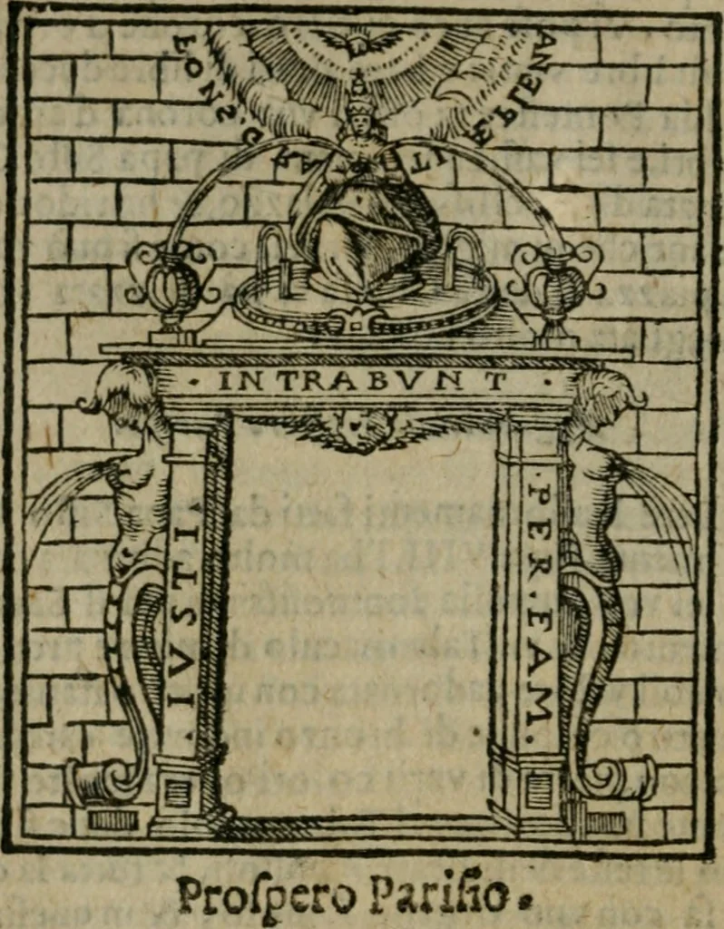 An illustration from Le cose maravigliose dell'alma citta di Roma : anfiteatro del mondo, 1600, leaf 19