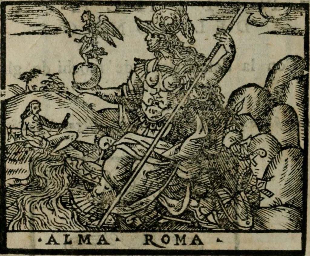 An illustration from Le cose maravigliose dell'alma citta di Roma : anfiteatro del mondo, 1600, leaf 197