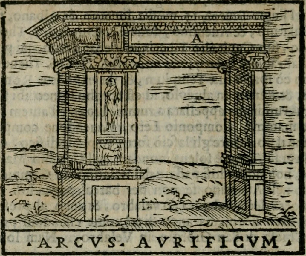 An illustration from Le cose maravigliose dell'alma citta di Roma : anfiteatro del mondo, 1600, leaf 205