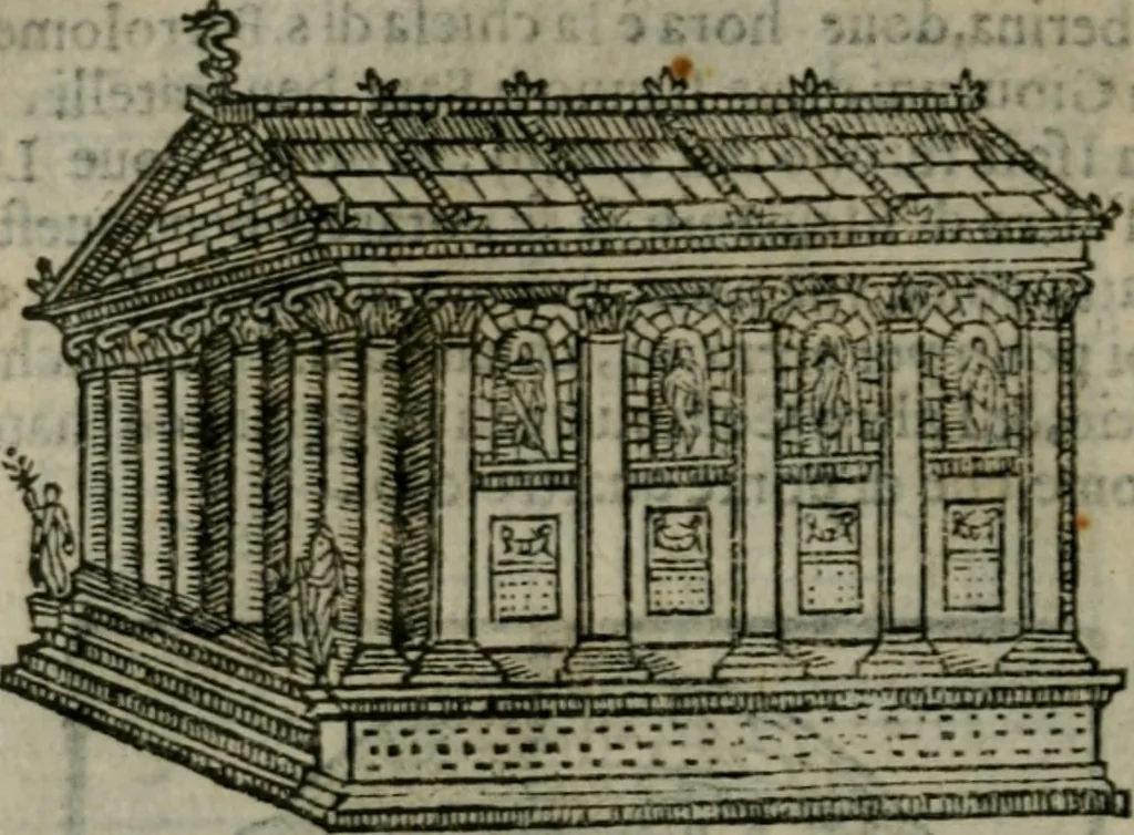 An illustration from Le cose maravigliose dell'alma citta di Roma : anfiteatro del mondo, 1600, leaf 217