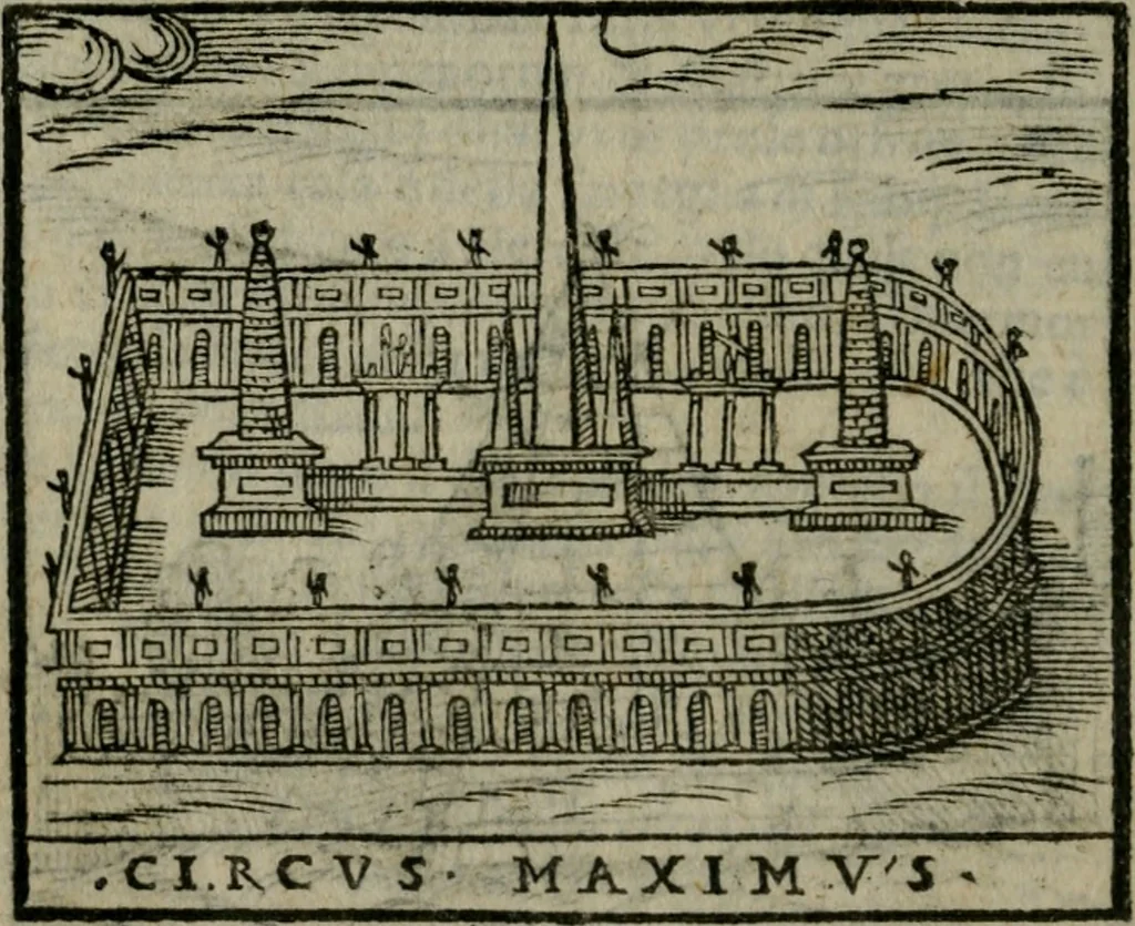 An illustration from Le cose maravigliose dell'alma citta di Roma : anfiteatro del mondo, 1600, leaf 223