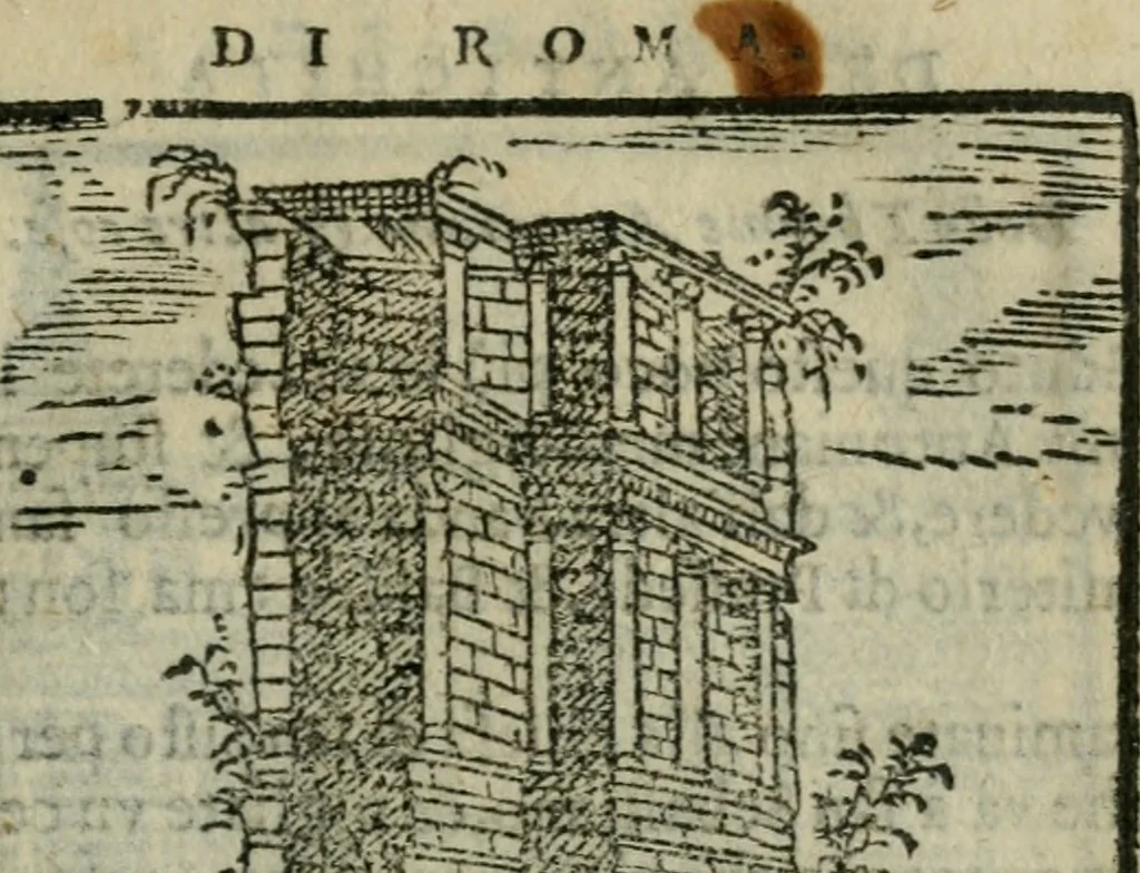 An illustration from Le cose maravigliose dell'alma citta di Roma : anfiteatro del mondo, 1600, leaf 224