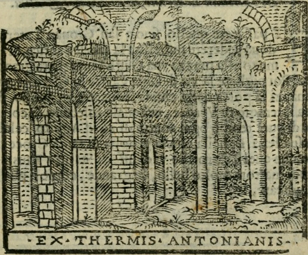 An illustration from Le cose maravigliose dell'alma citta di Roma : anfiteatro del mondo, 1600, leaf 224