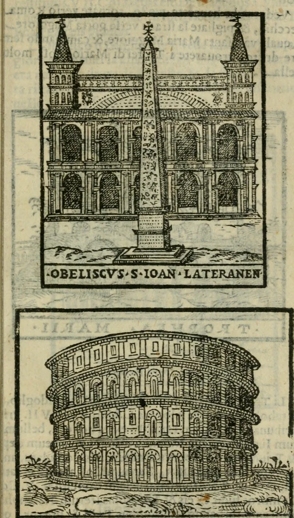 An illustration from Le cose maravigliose dell'alma citta di Roma : anfiteatro del mondo, 1600, leaf 226