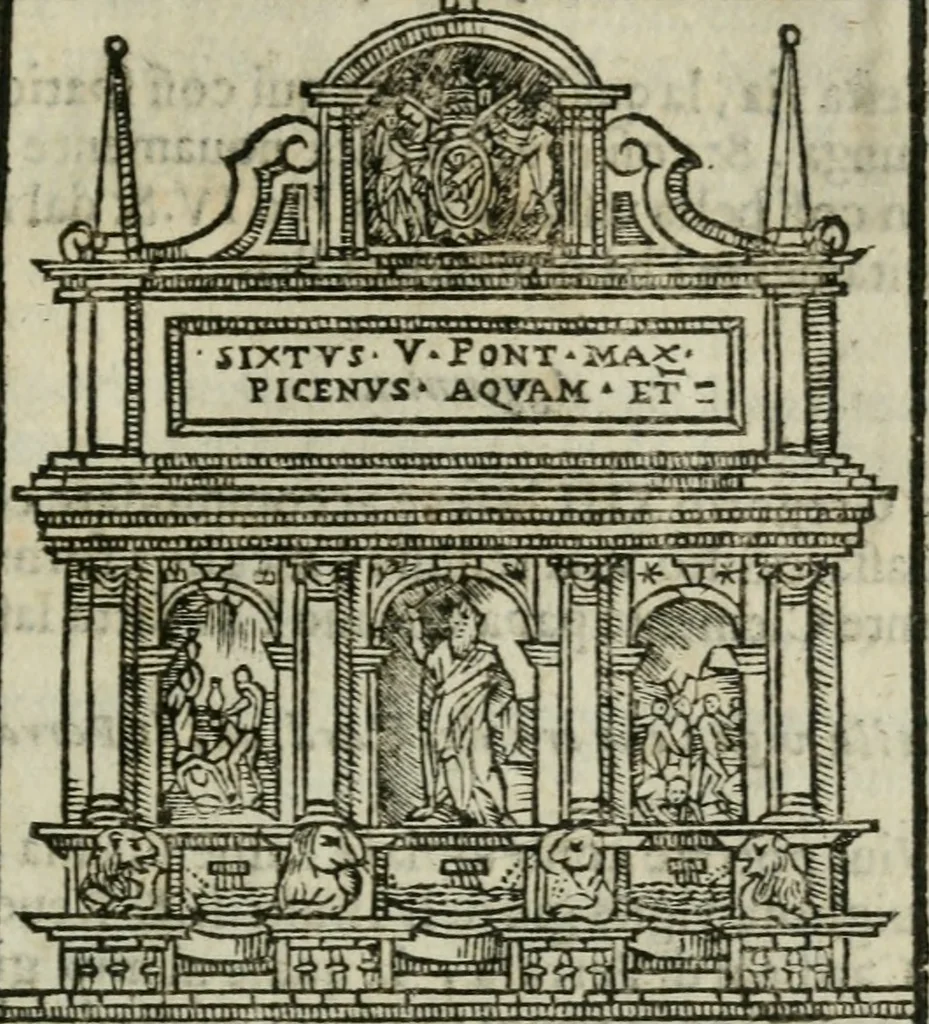 An illustration from Le cose maravigliose dell'alma citta di Roma : anfiteatro del mondo, 1600, leaf 238