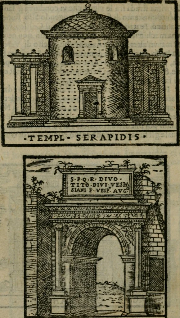 An illustration from Le cose maravigliose dell'alma citta di Roma : anfiteatro del mondo, 1600, leaf 245