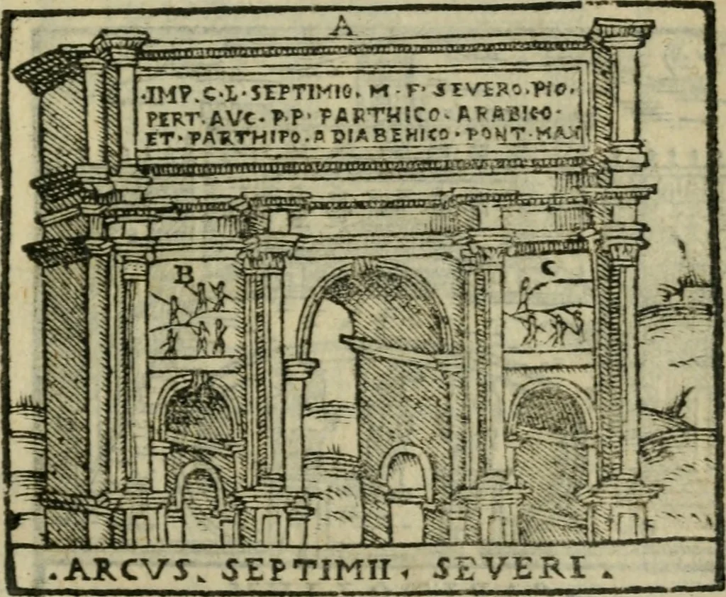 An illustration from Le cose maravigliose dell'alma citta di Roma : anfiteatro del mondo, 1600, leaf 250