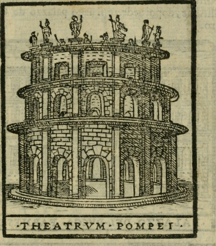 An illustration from Le cose maravigliose dell'alma citta di Roma : anfiteatro del mondo, 1600, leaf 258