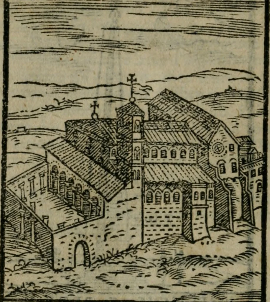 An illustration from Le cose maravigliose dell'alma citta di Roma : anfiteatro del mondo, 1600, leaf 27