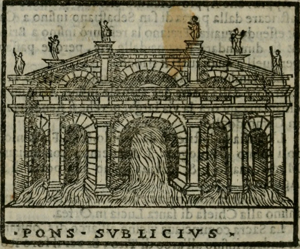 An illustration from Le cose maravigliose dell'alma citta di Roma : anfiteatro del mondo, 1600, leaf 273