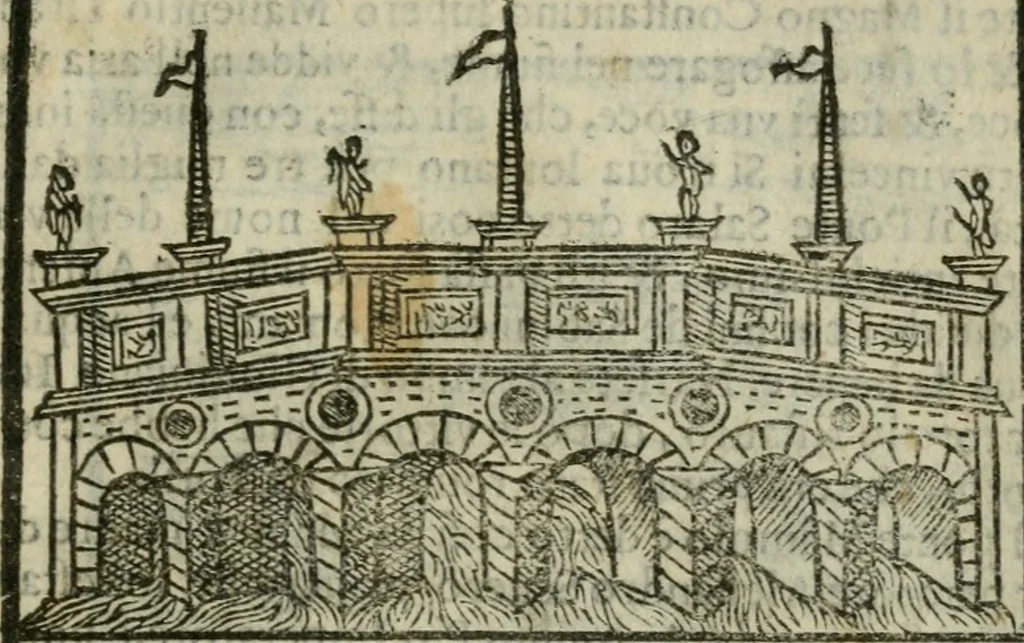 An illustration from Le cose maravigliose dell'alma citta di Roma : anfiteatro del mondo, 1600, leaf 274