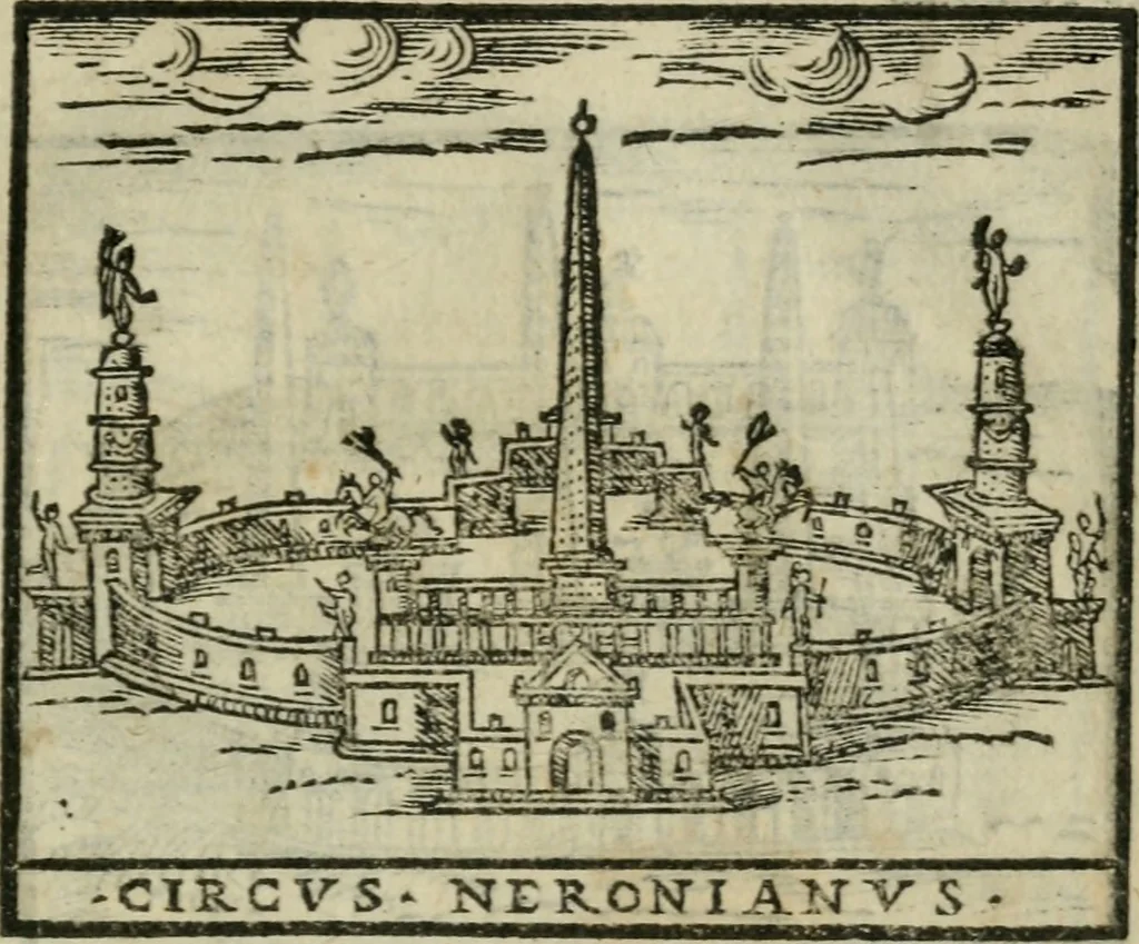 An illustration from Le cose maravigliose dell'alma citta di Roma : anfiteatro del mondo, 1600, leaf 286