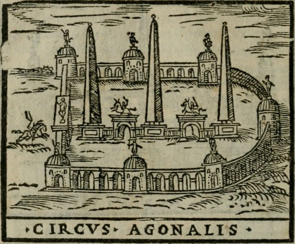 An illustration from Le cose maravigliose dell'alma citta di Roma : anfiteatro del mondo, 1600, leaf 287