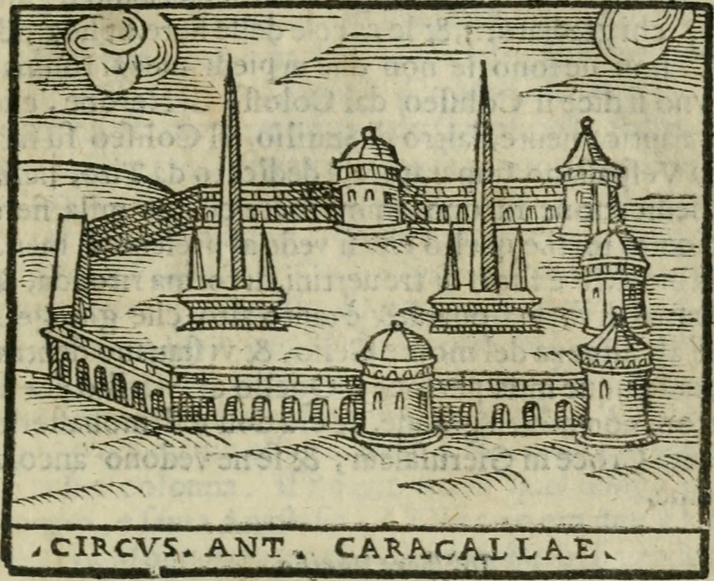 An illustration from Le cose maravigliose dell'alma citta di Roma : anfiteatro del mondo, 1600, leaf 288