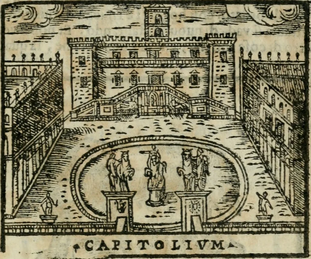 An illustration from Le cose maravigliose dell'alma citta di Roma : anfiteatro del mondo, 1600, leaf 314