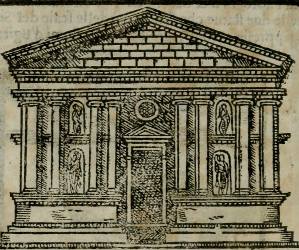 An illustration from Le cose maravigliose dell'alma citta di Roma : anfiteatro del mondo, 1600, leaf 317