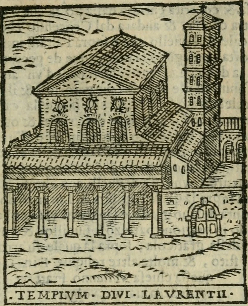 An illustration from Le cose maravigliose dell'alma citta di Roma : anfiteatro del mondo, 1600, leaf 32