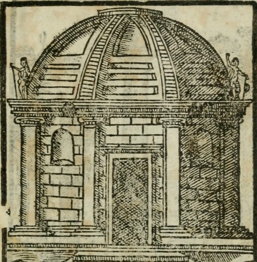 An illustration from Le cose maravigliose dell'alma citta di Roma : anfiteatro del mondo, 1600, leaf 322