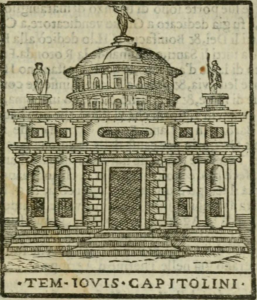 An illustration from Le cose maravigliose dell'alma citta di Roma : anfiteatro del mondo, 1600, leaf 332