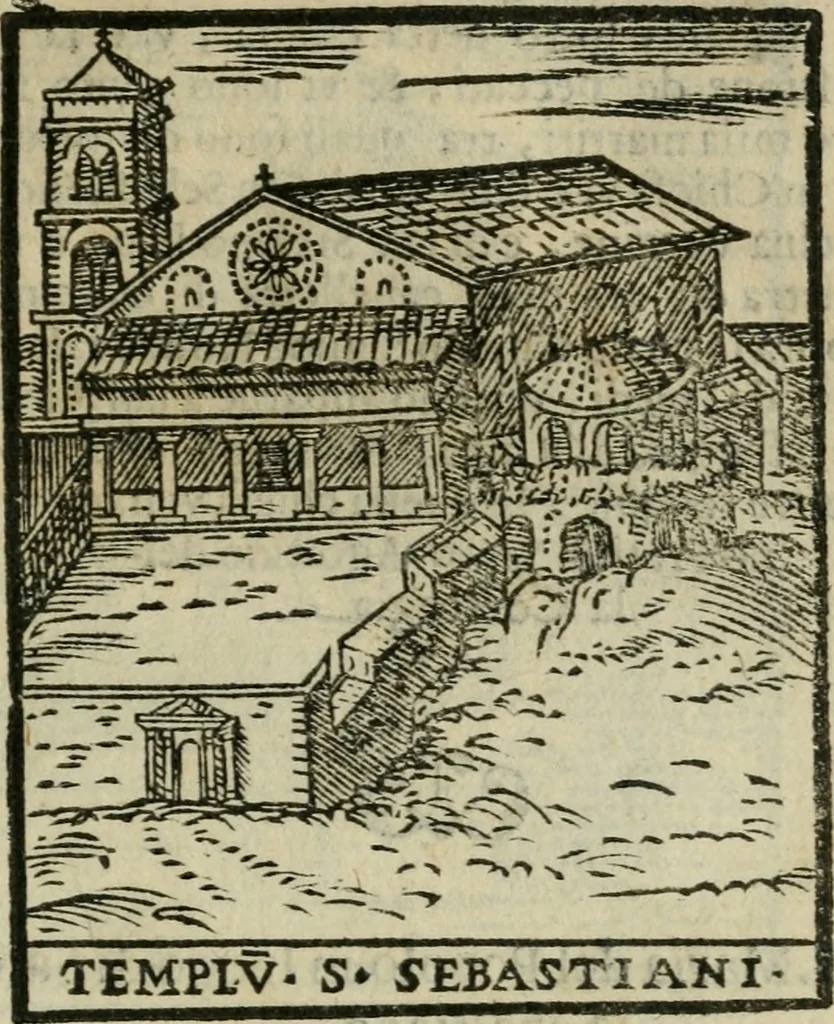 An illustration from Le cose maravigliose dell'alma citta di Roma : anfiteatro del mondo, 1600, leaf 34