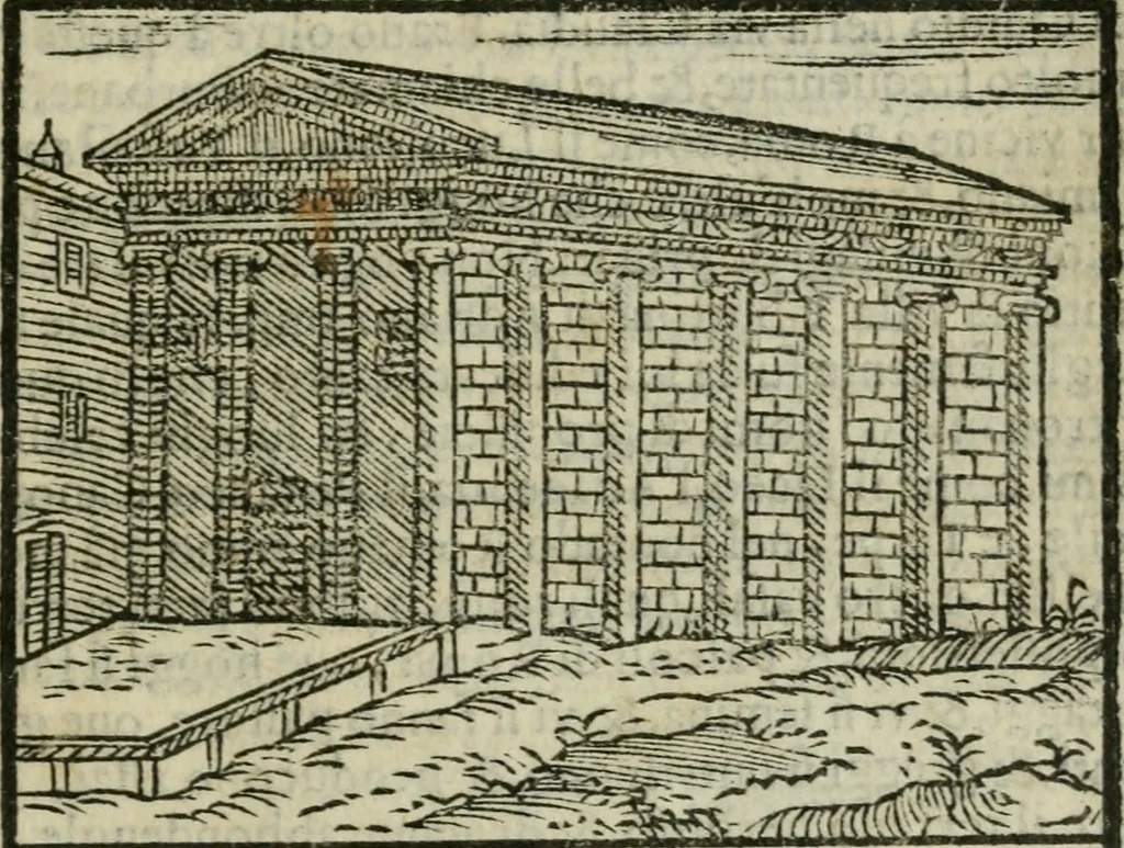 An illustration from Le cose maravigliose dell'alma citta di Roma : anfiteatro del mondo, 1600, leaf 348