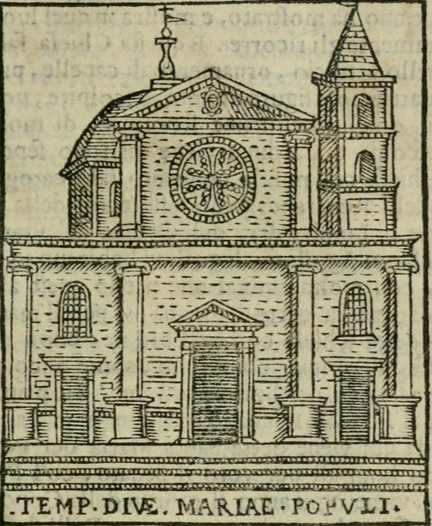 An illustration from Le cose maravigliose dell'alma citta di Roma : anfiteatro del mondo, 1600, leaf 38