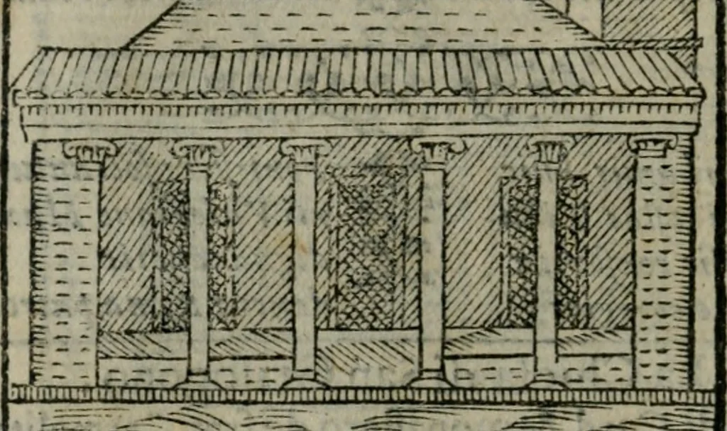 An illustration from Le cose maravigliose dell'alma citta di Roma : anfiteatro del mondo, 1600, leaf 49