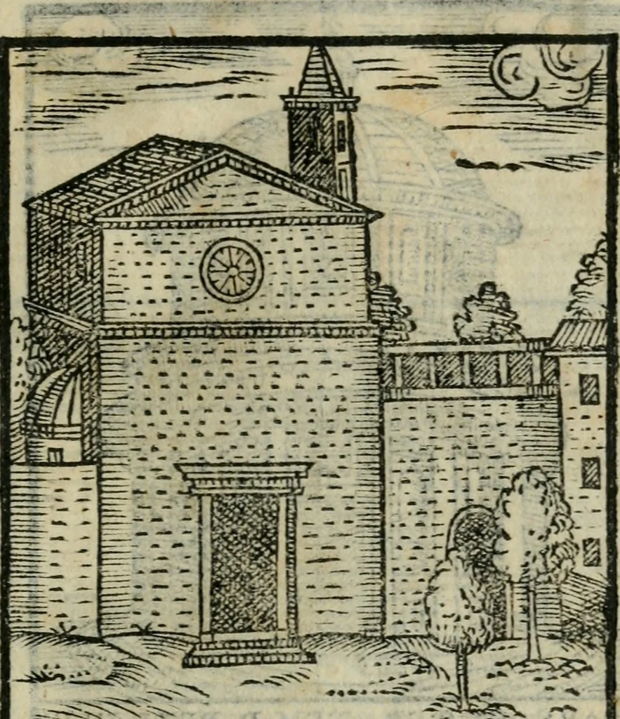 An illustration from Le cose maravigliose dell'alma citta di Roma : anfiteatro del mondo, 1600, leaf 52