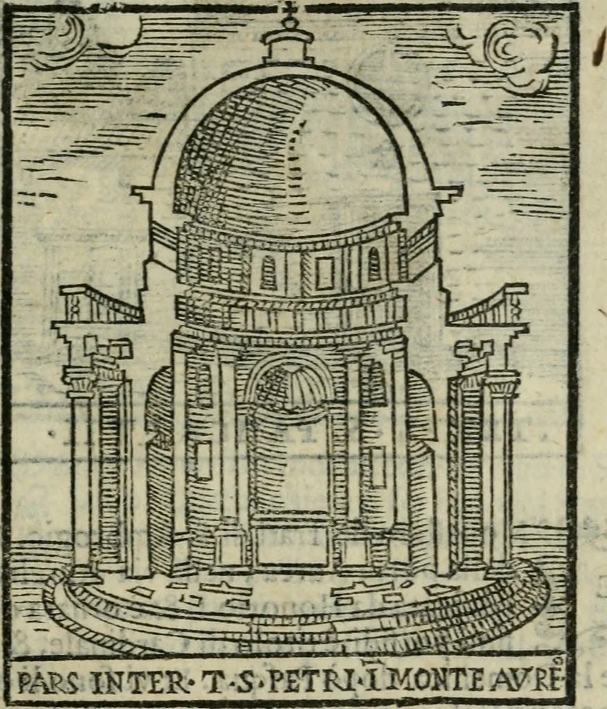 An illustration from Le cose maravigliose dell'alma citta di Roma : anfiteatro del mondo, 1600, leaf 54