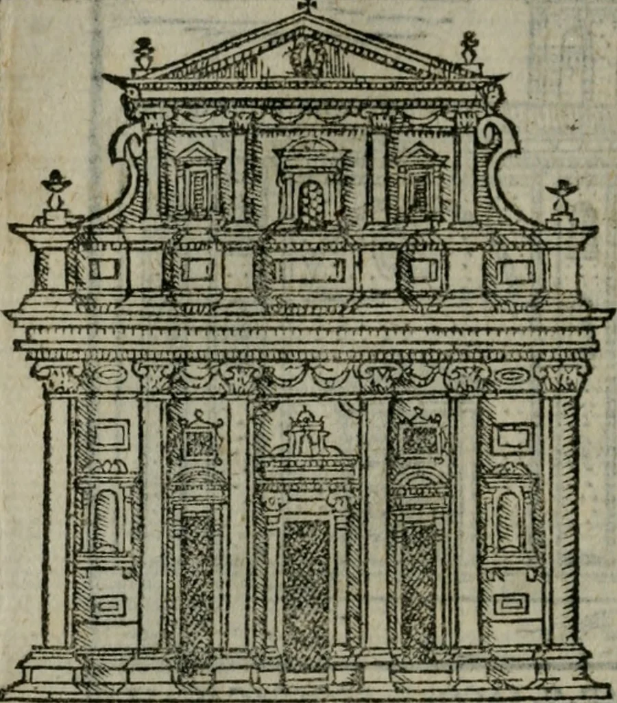 An illustration from Le cose maravigliose dell'alma citta di Roma : anfiteatro del mondo, 1600, leaf 61