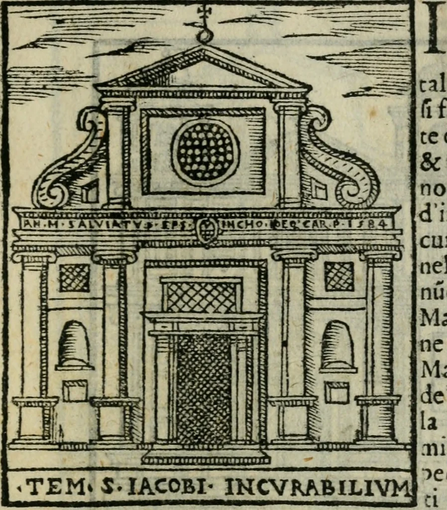 An illustration from Le cose maravigliose dell'alma citta di Roma : anfiteatro del mondo, 1600, leaf 64