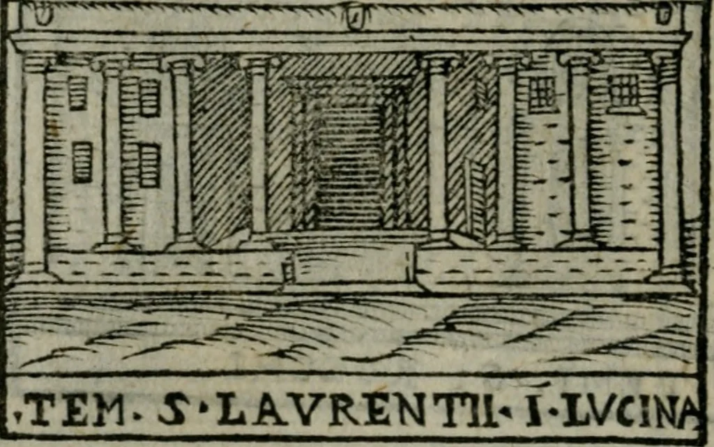 An illustration from Le cose maravigliose dell'alma citta di Roma : anfiteatro del mondo, 1600, leaf 67