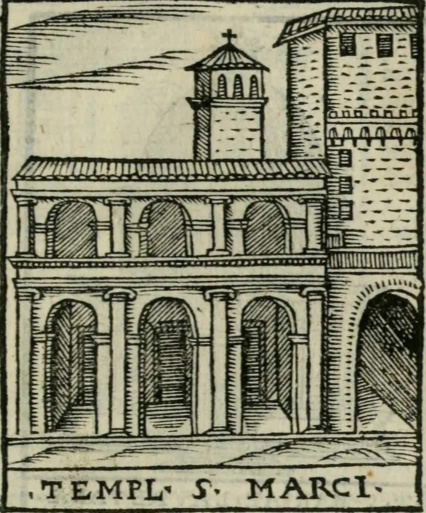 An illustration from Le cose maravigliose dell'alma citta di Roma : anfiteatro del mondo, 1600, leaf 72