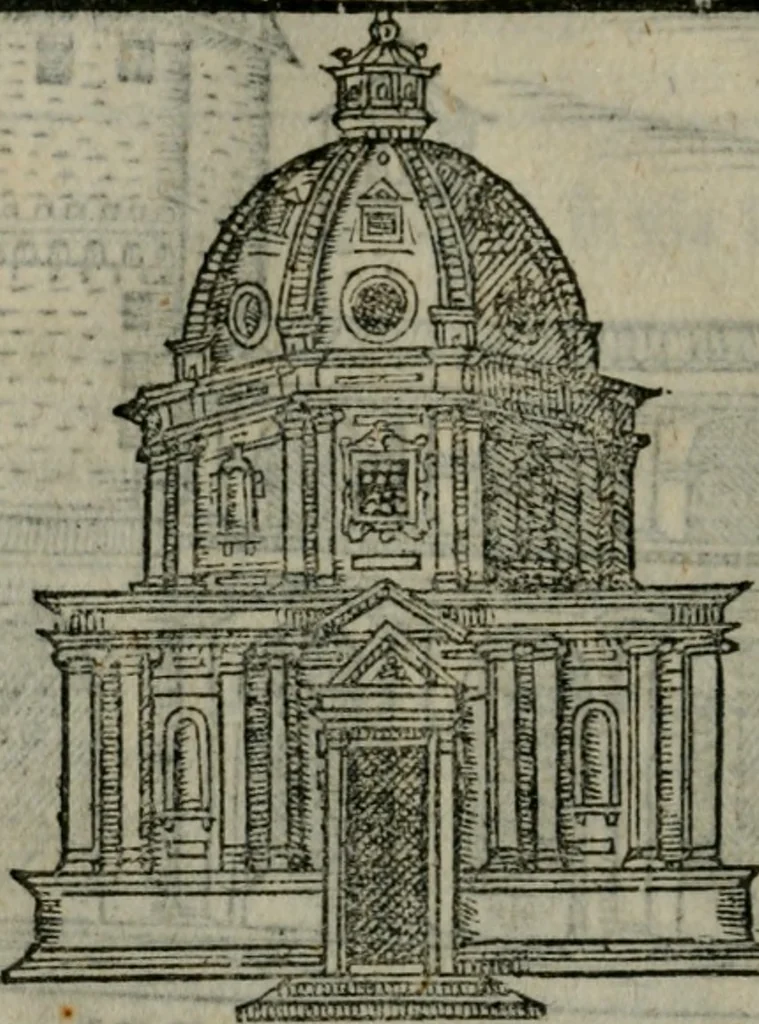 An illustration from Le cose maravigliose dell'alma citta di Roma : anfiteatro del mondo, 1600, leaf 73