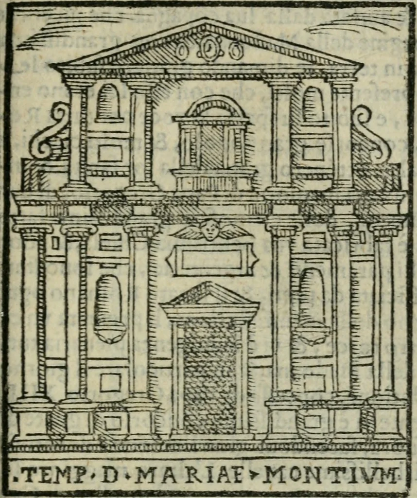 An illustration from Le cose maravigliose dell'alma citta di Roma : anfiteatro del mondo, 1600, leaf 74