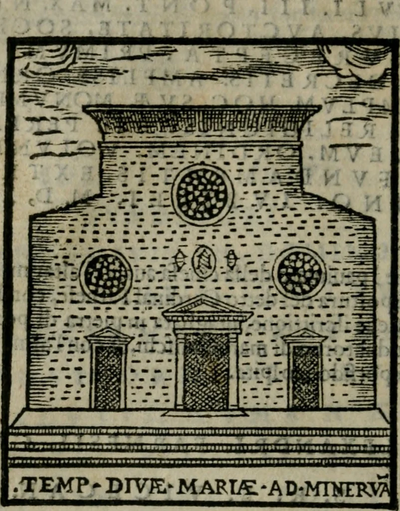 An illustration from Le cose maravigliose dell'alma citta di Roma : anfiteatro del mondo, 1600, leaf 81