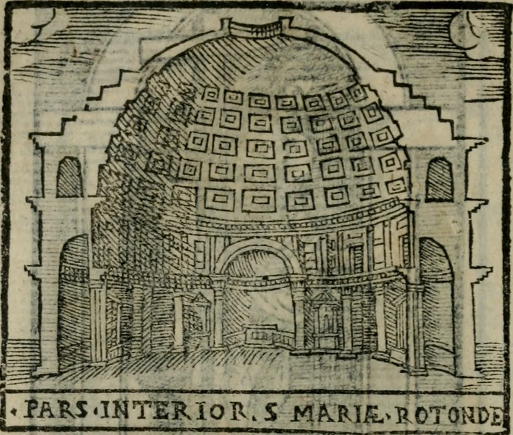 An illustration from Le cose maravigliose dell'alma citta di Roma : anfiteatro del mondo, 1600, leaf 83