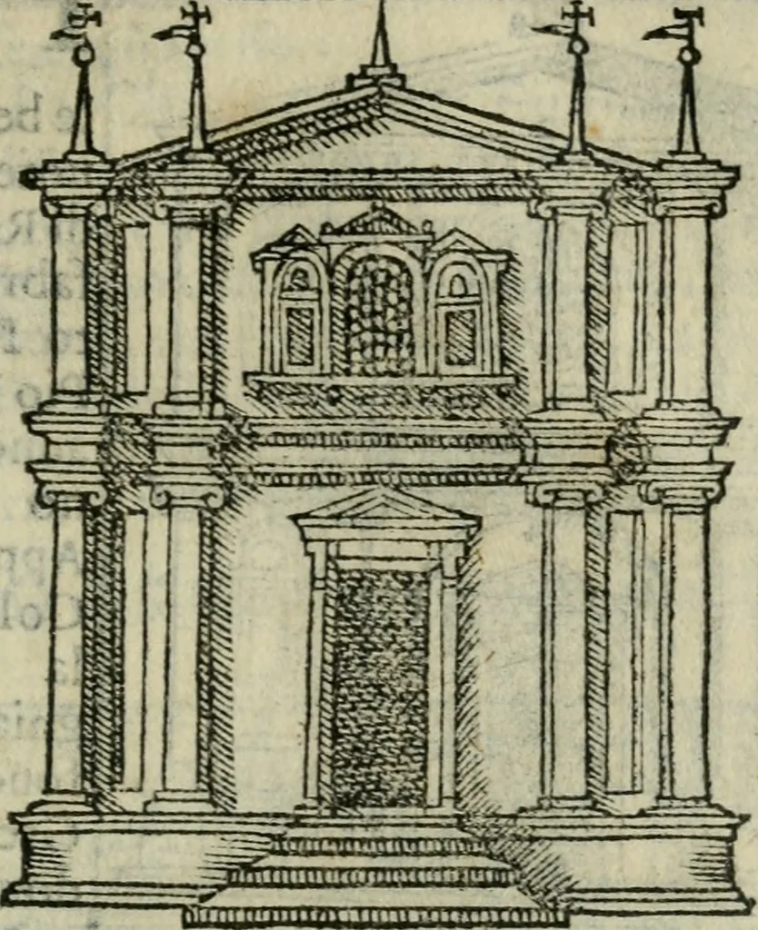 An illustration from Le cose maravigliose dell'alma citta di Roma : anfiteatro del mondo, 1600, leaf 86