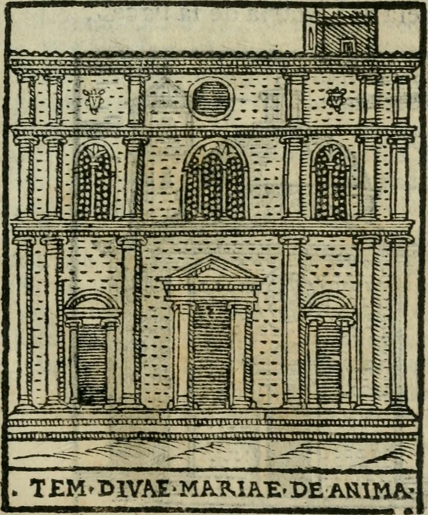 An illustration from Le cose maravigliose dell'alma citta di Roma : anfiteatro del mondo, 1600, leaf 94