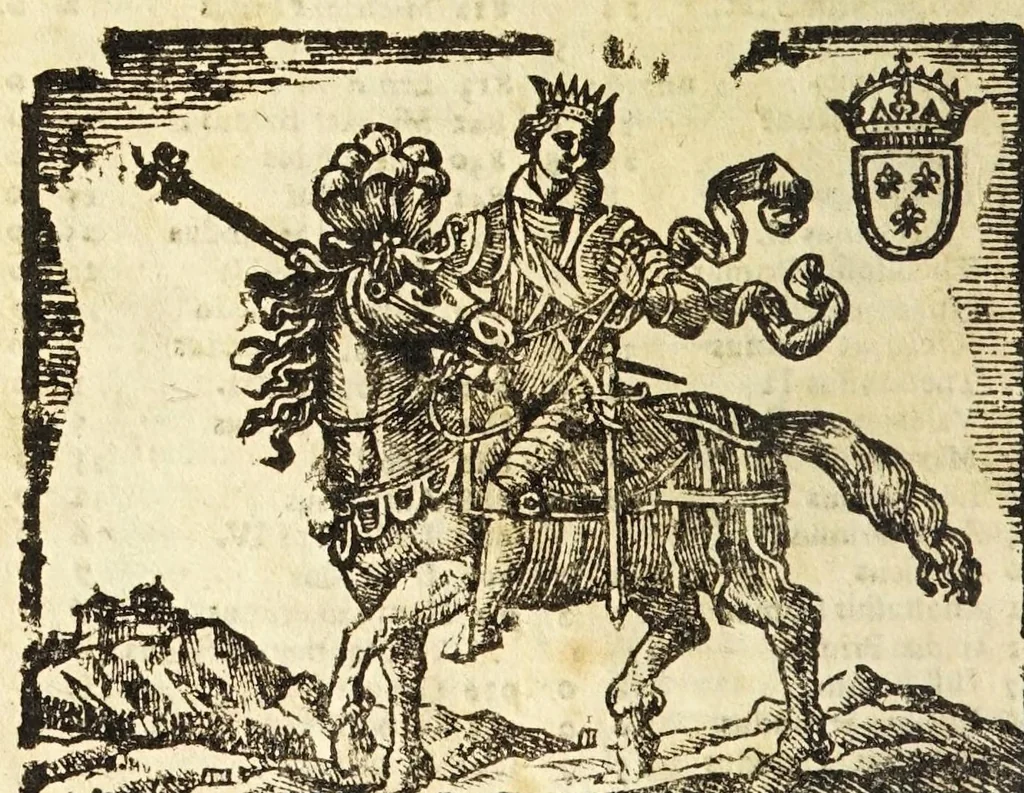 An illustration from Le cose merauigliose dell'alma città di Roma : doue si tratta delle chiese, stationi, reliquie corpi santi, che vi sono, e diuersi maritaggi di pouere zitelle, che si fanno : con la guida romana, che insegna facilmente à forastieri di ritrouare le cose più notabili di Roma : li nomi de' sommi pontefici, imperatori, & altri principi christiani, con le principali poste d'Italia : con aggiunta d'altre cose sacre da Clemente VIII, Paolo V, Vrbano VIII, Innocentio X & Alessandro VII : con le sette merauiglie del mondo, & altre cose notabili, 1666, leaf 108