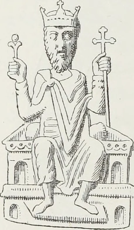 An illustration from Le Costume au Moyen âge d'après les sceaux ..., 1880, leaf 107