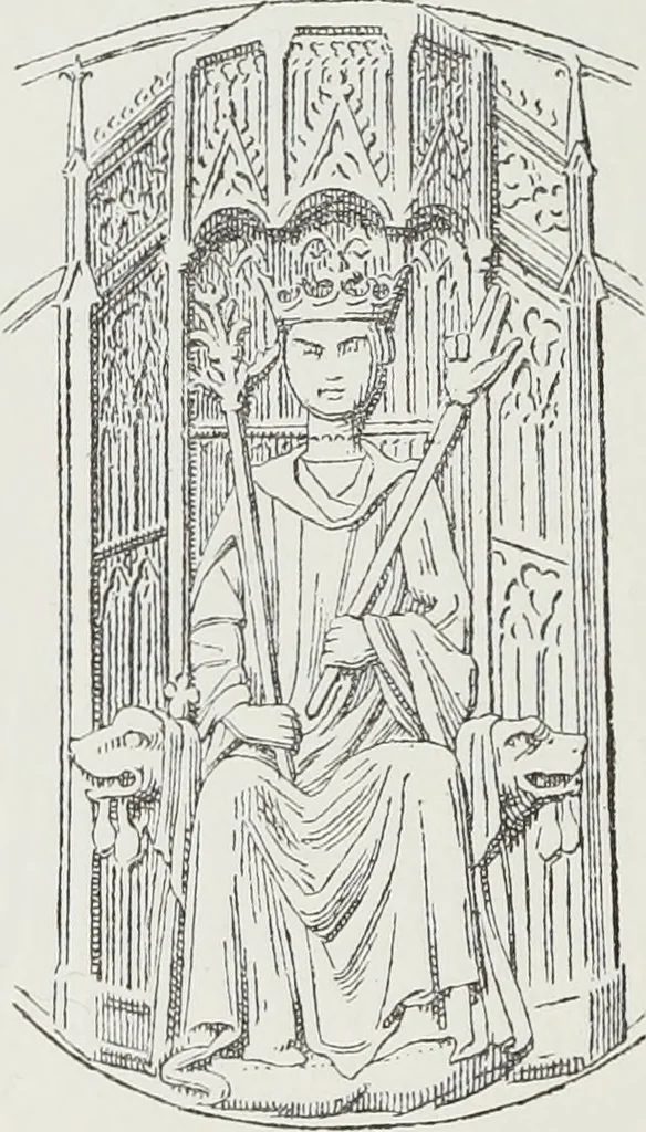 An illustration from Le Costume au Moyen âge d'après les sceaux ..., 1880, leaf 109